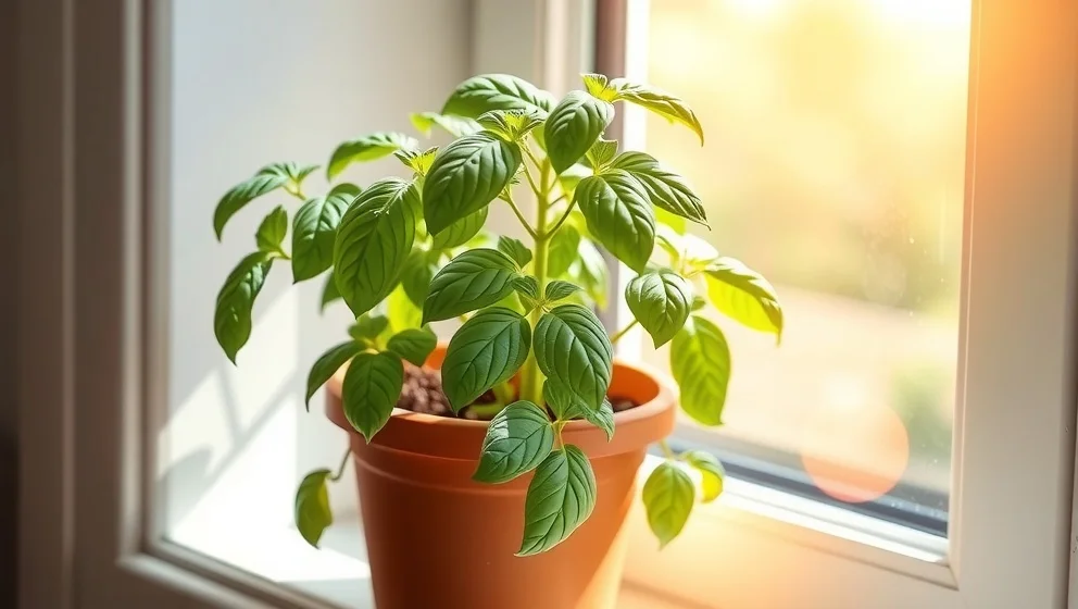 Plantera basilika från affären för hela sommaren